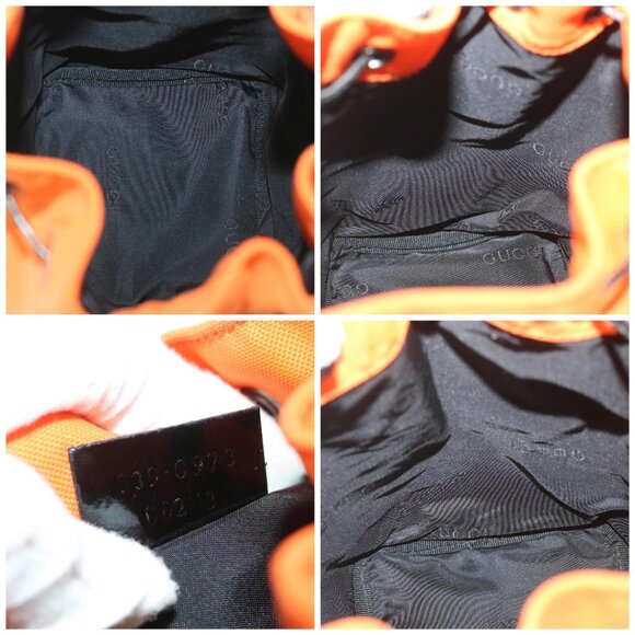 GUCCI Pouch Canvas Orange 039 0973 Auth - Picture 16 of 16